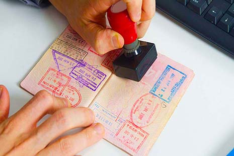 Visa stamping - aydin-tours-and-travels